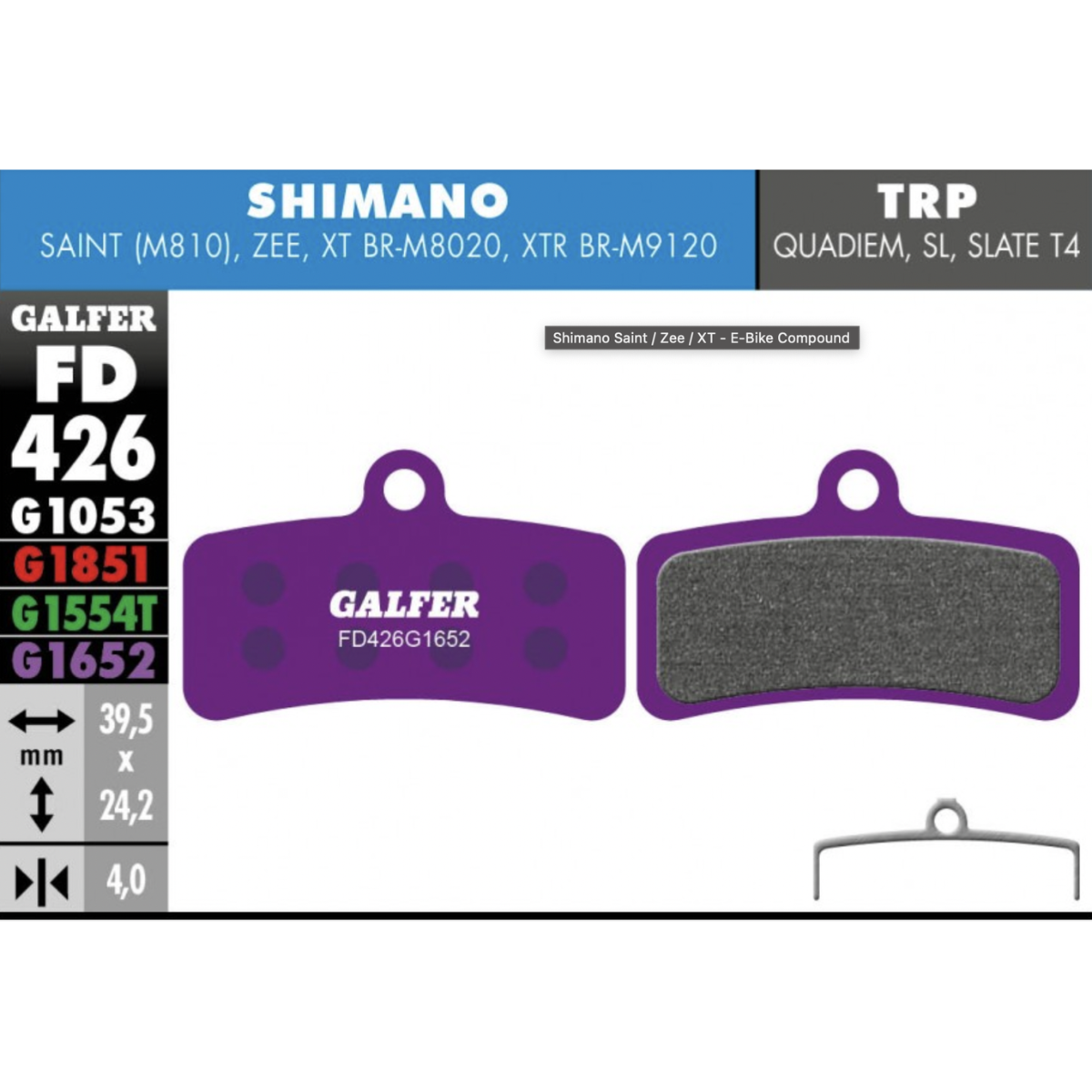 Shimano Saint / Zee / XT - E-Bike Compound- G1652