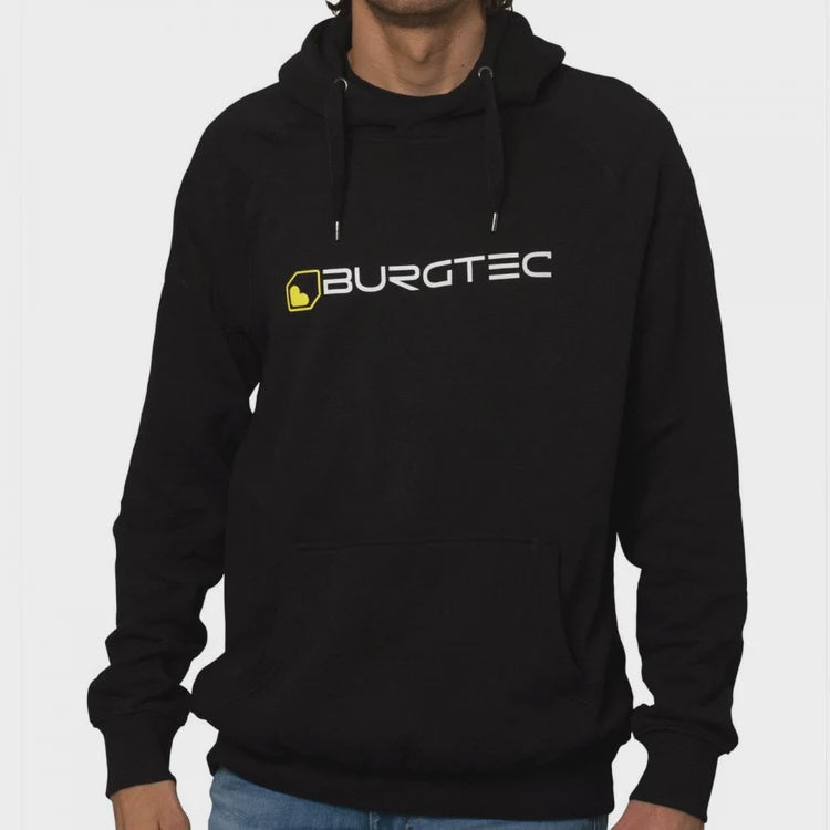 Black logo hoodie
