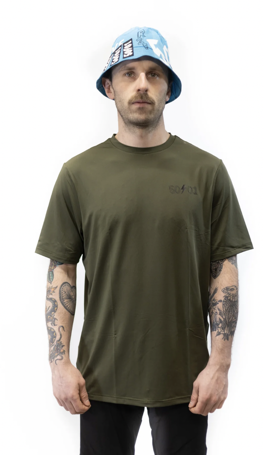 50to01 Ride wear - Olive Green - Short Sleeve