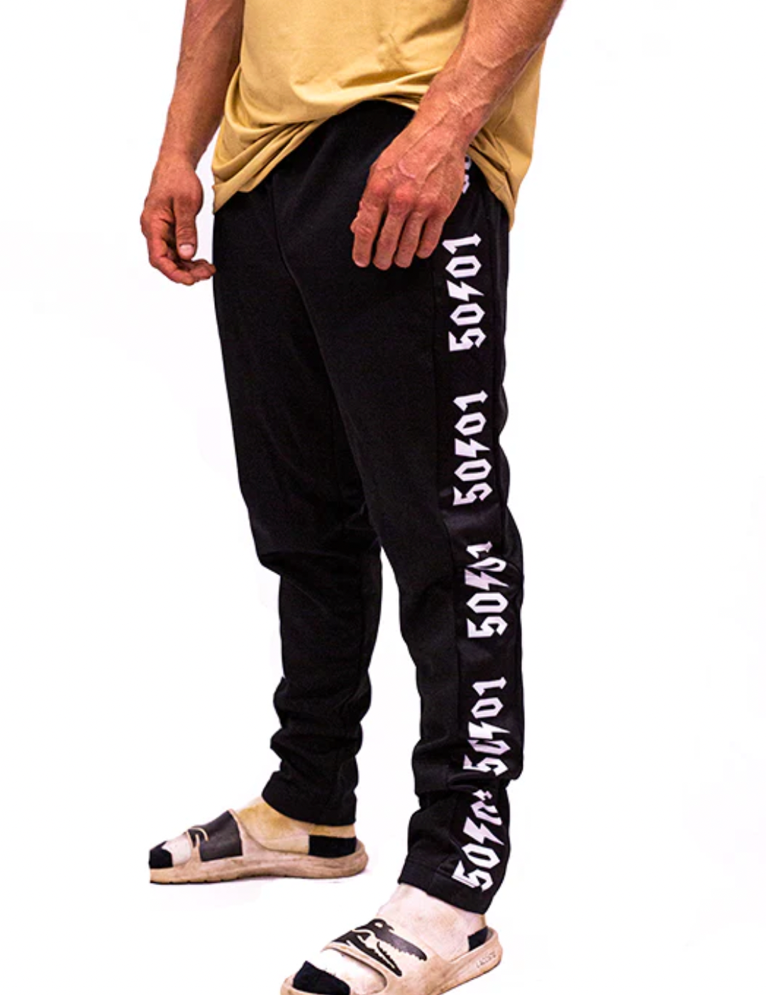 Black Loose Riders Track Pants Bike9