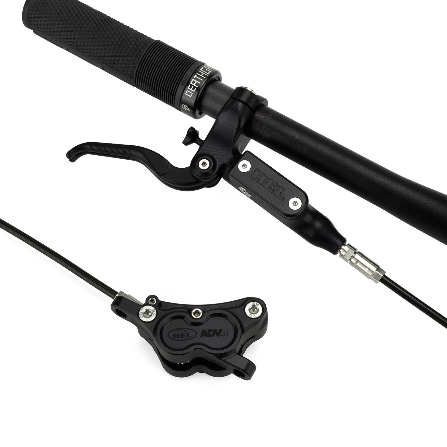 HEL Advocate 4-Piston Hydraulic Disc Brake System - Stealth Black