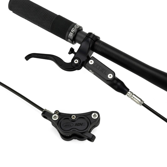 HEL Advocate 4-Piston Hydraulic Disc Brake System - Stealth Black