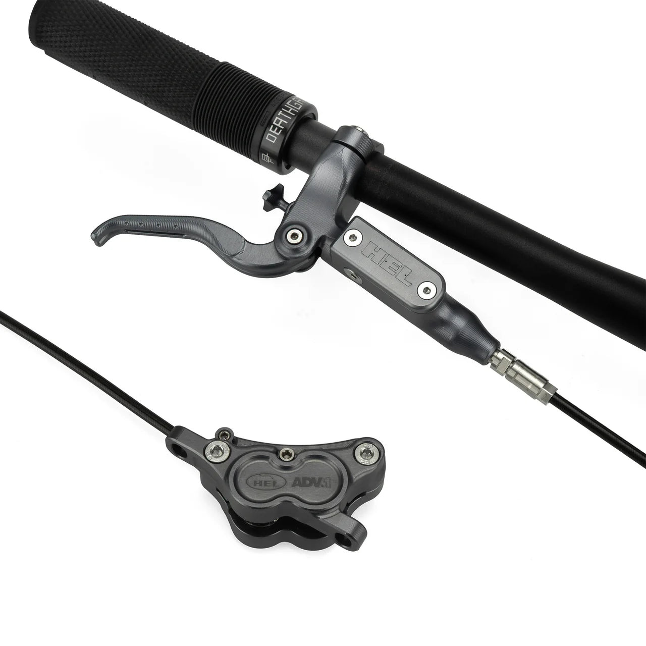 HEL Advocate 4-Piston Hydraulic Disc Brake System - Vapour Grey