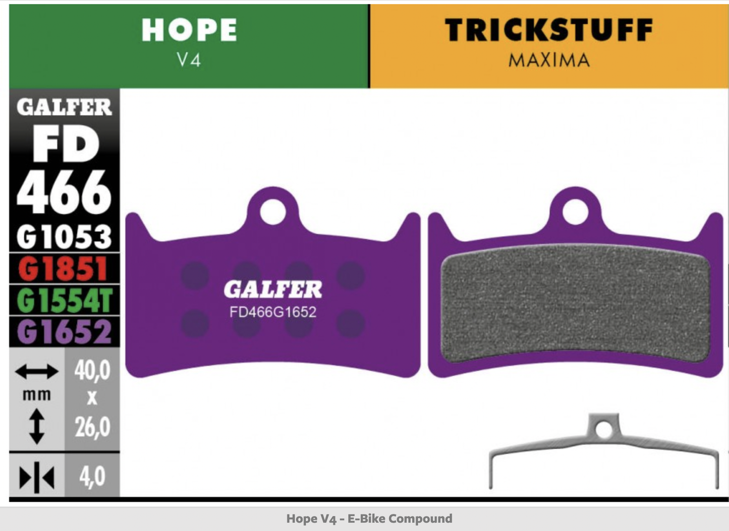 GALFER hope V4 - E-Bike Compound-G1652