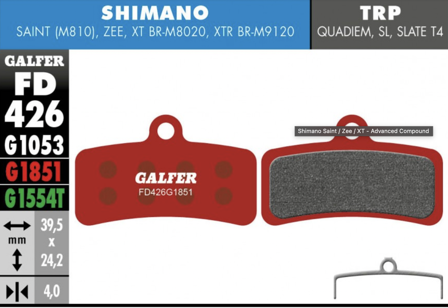 Shimano Saint / Zee / XT - Advanced Compound-G1851